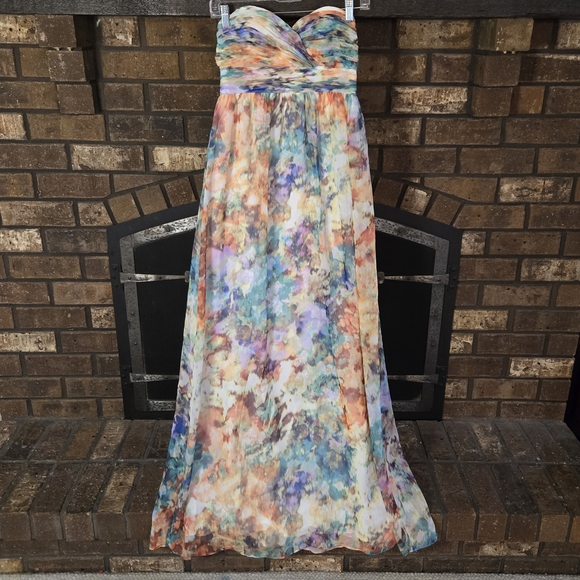 Aidan Mattox Dresses & Skirts - Multicolor Strapless Dress